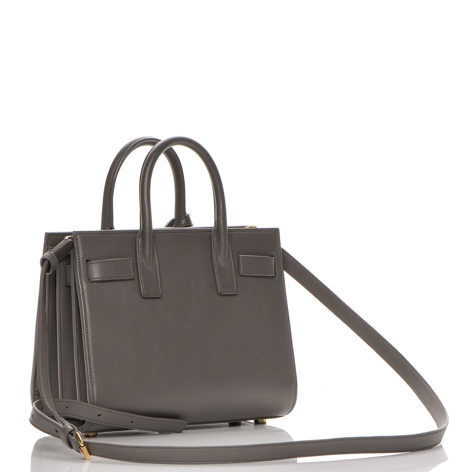 Saint Laurent Calfskin Nano Sac De Jour Fog 3 of 14