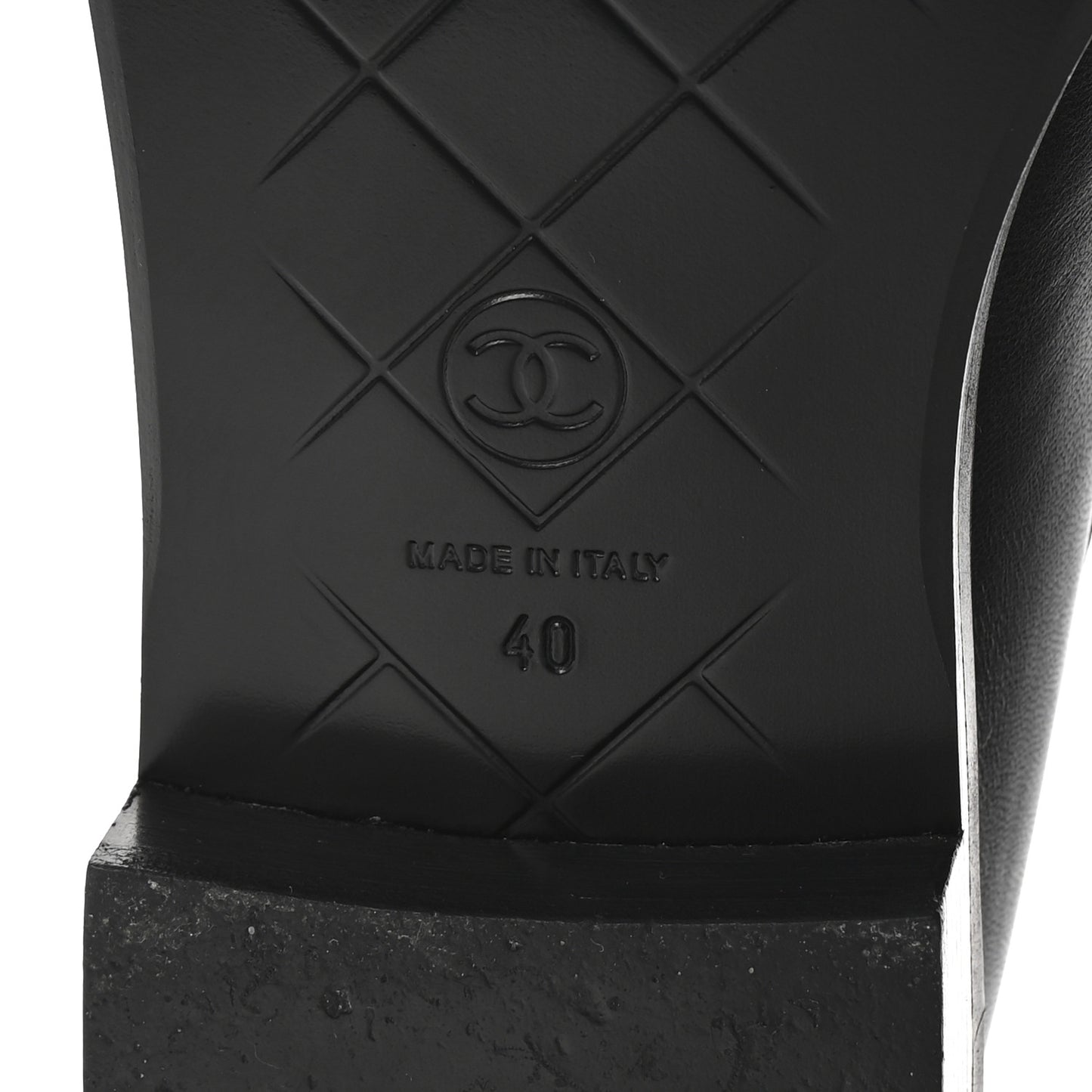 Lambskin Quilted CC Turnlock Loafers 40 Black