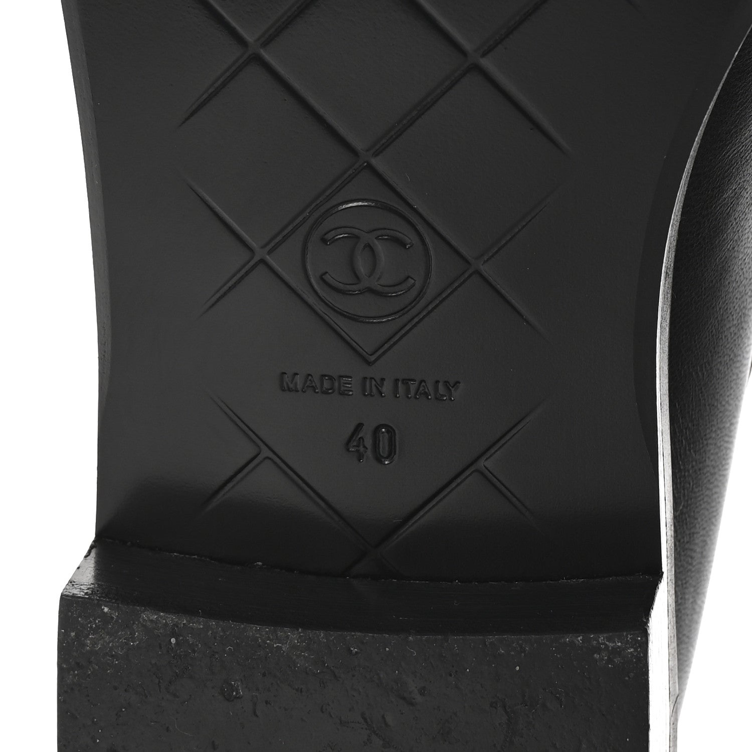 Chanel Lambskin Quilted CC Turnlock Loafers 40 Black 7 of 10
