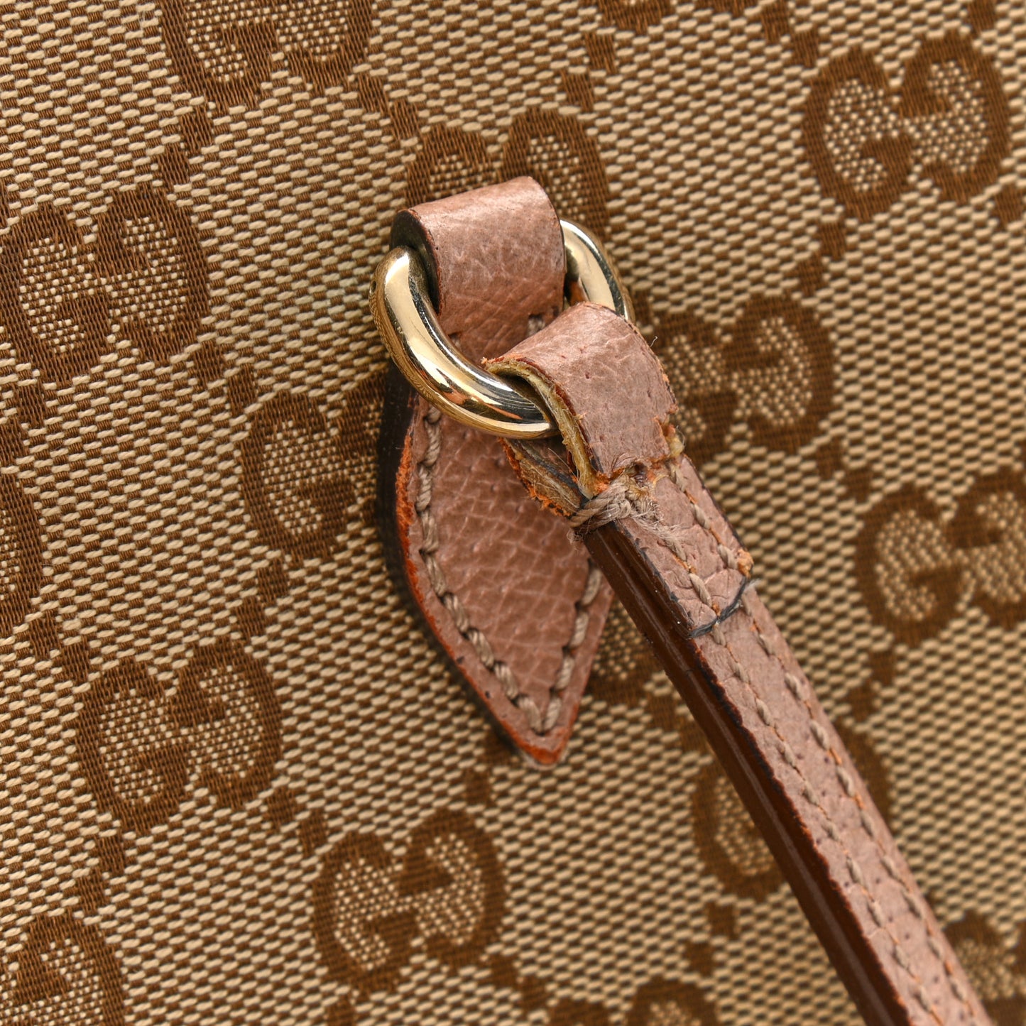 Monogram Medium Bree Zippered Tote Beige Dark Cipria