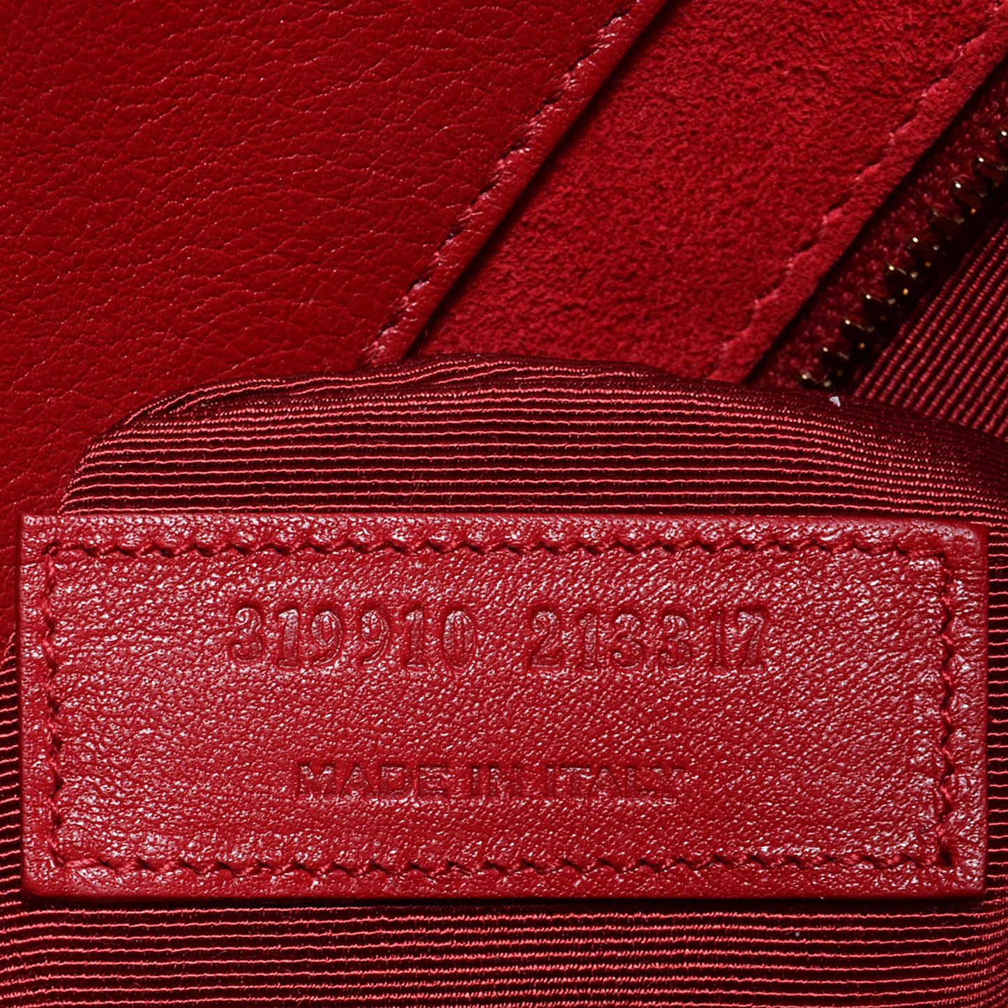 Smooth Calfskin Large Sac De Jour Rouge
