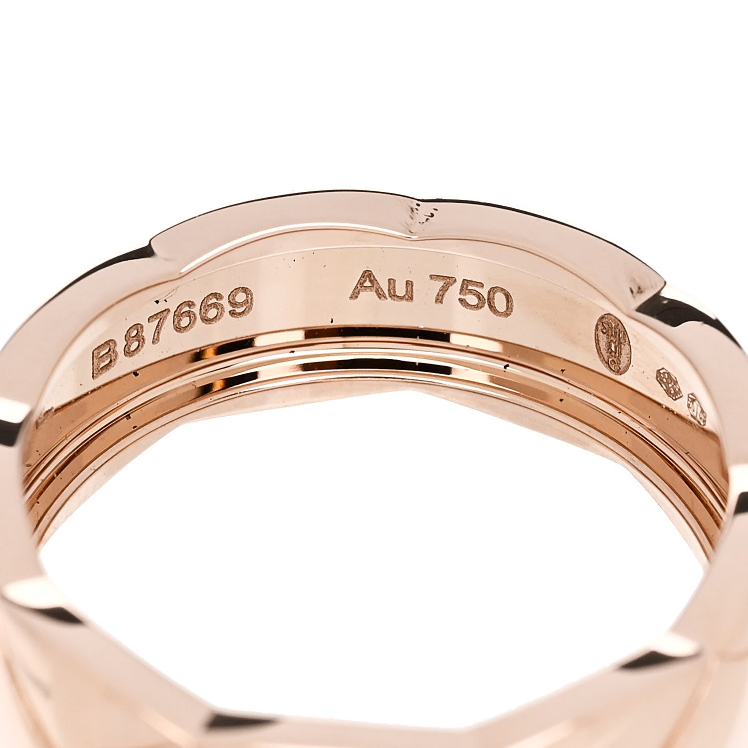 Chanel 18K Beige Gold Small Coco Crush Ring 55 7.25 5 of 6
