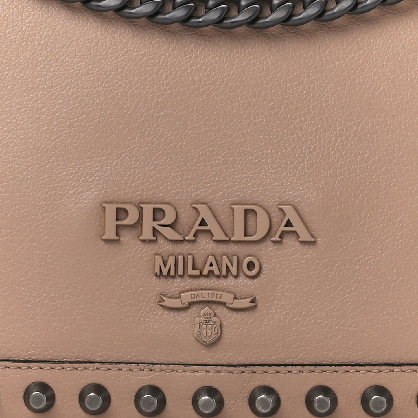 Glace Calfskin Studded Crossbody Cammeo