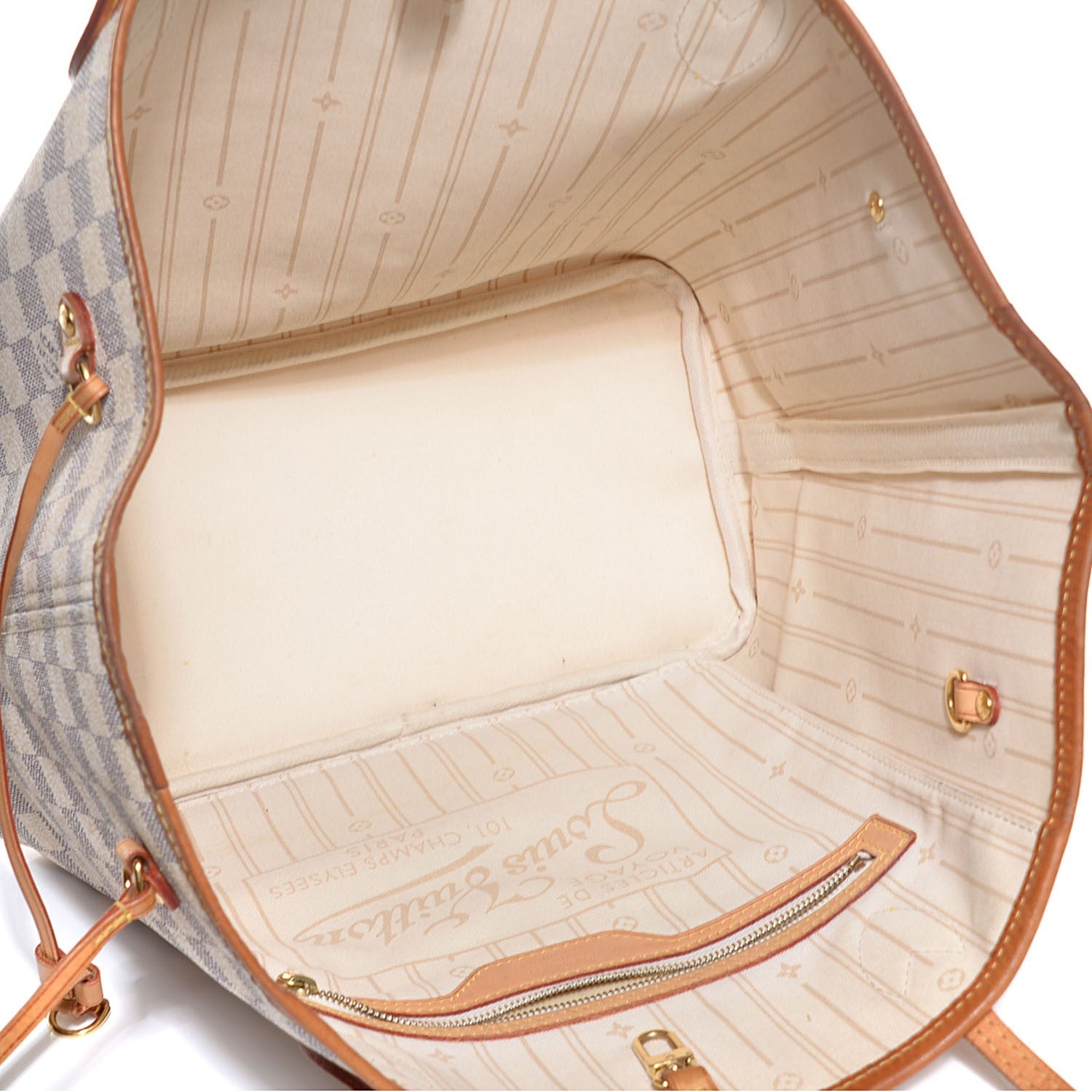 Louis Vuitton Damier Azur Neverfull MM 5 of 8