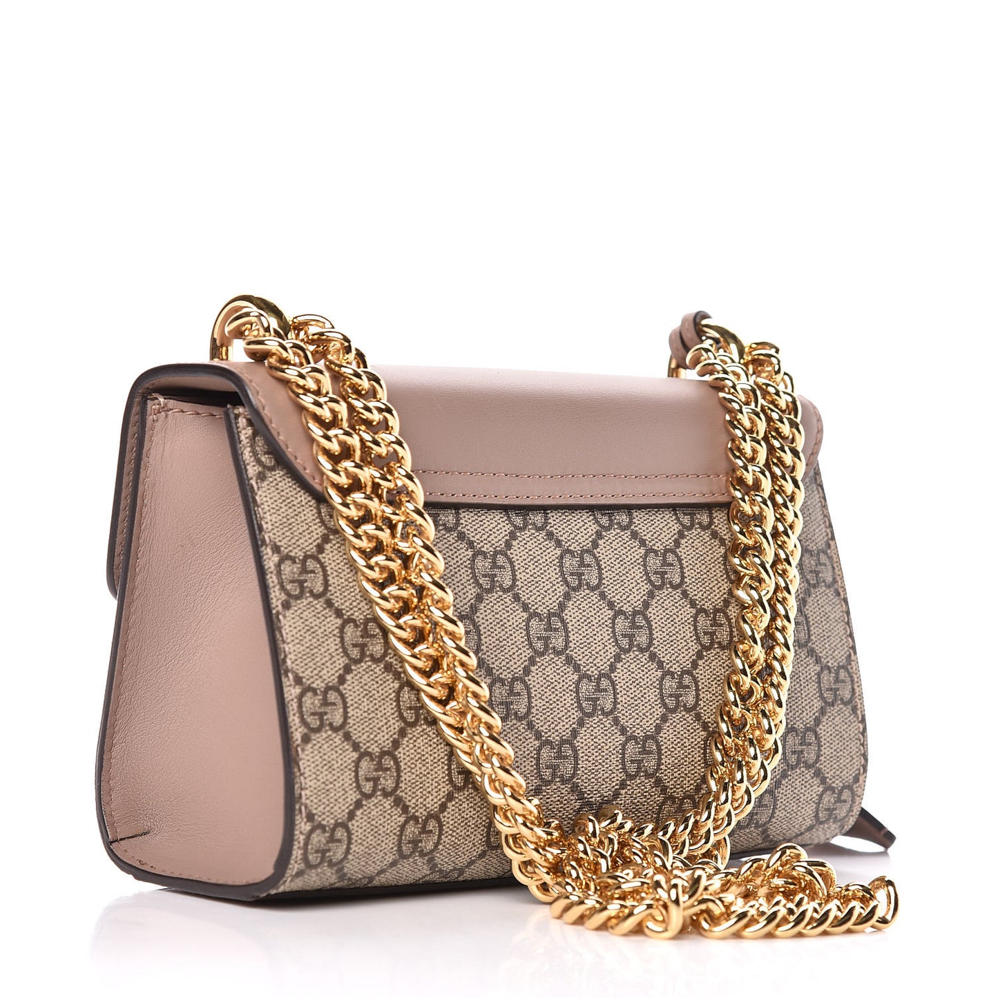 GG Supreme Monogram Studded Small Padlock Shoulder Bag Porcelain Rose