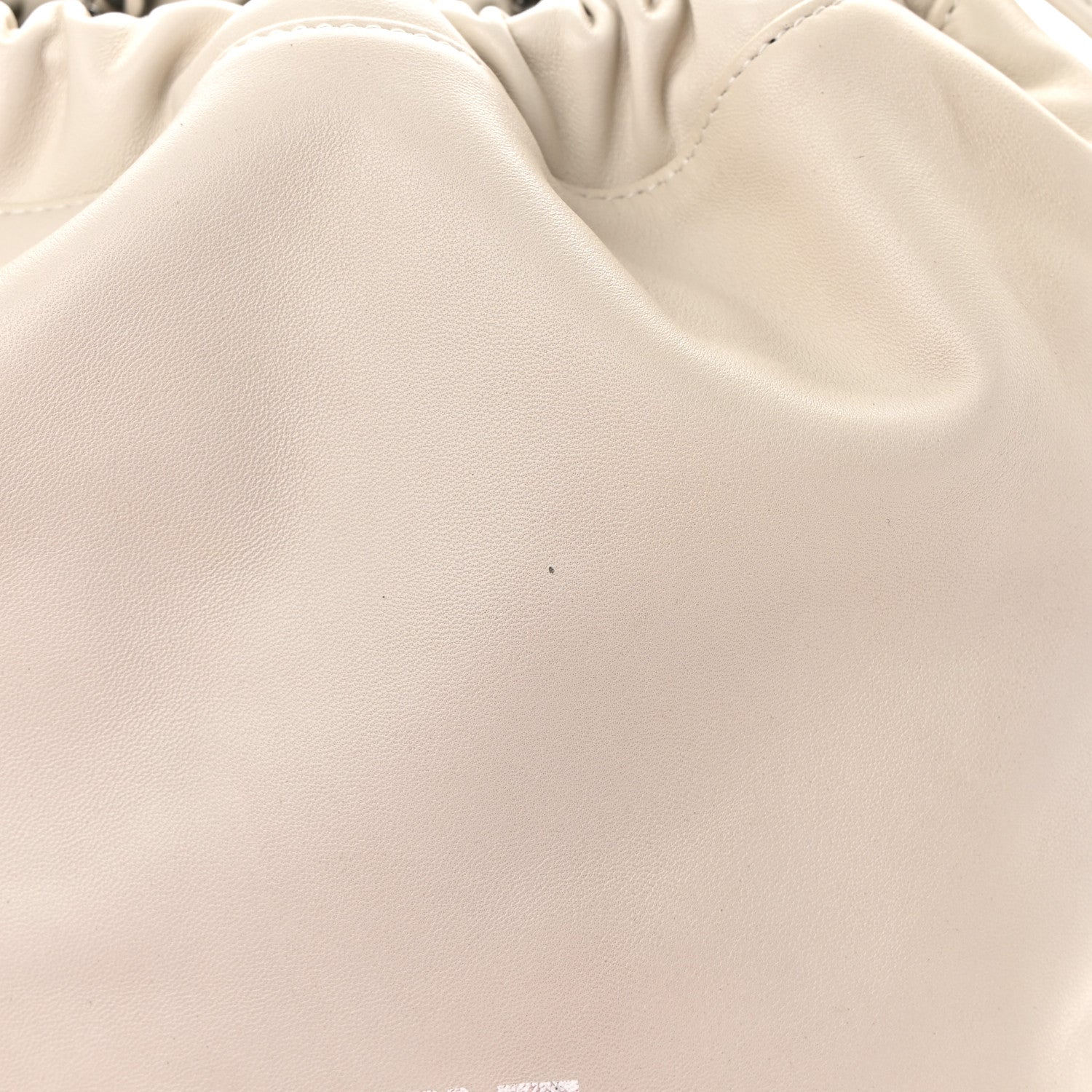 Saint Laurent Lambskin Teddy Drawstring Bag Crema Soft 12 of 13