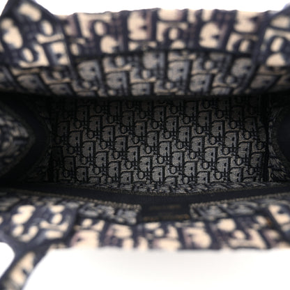 Christian Dior Oblique Medium Book Tote Blue Multicolor 5 of 10