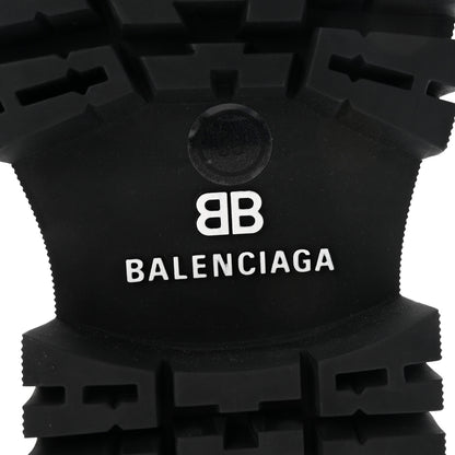 Balenciaga Jive Smooth Calfskin Logo Embossed Womens Tractor 20mm Chelsea Boots 35 Black 7 of 10