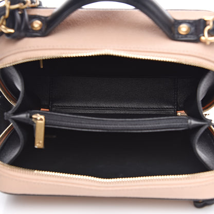 Chanel Caviar Quilted Medium CC Filigree Vanity Case Beige Black 5 of 13