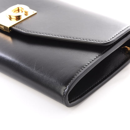 Celine Calfskin C Wallet On Chain Bag Black 6 of 12