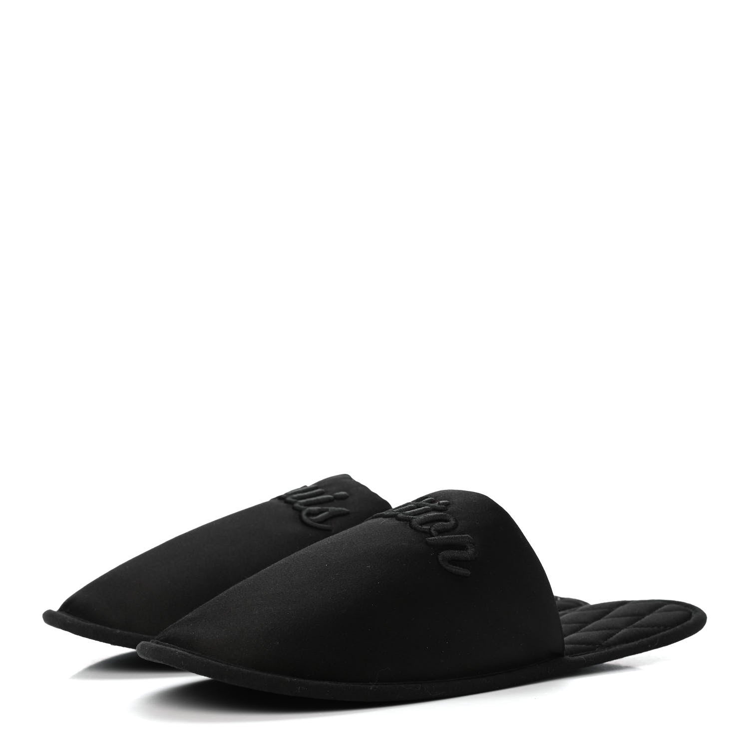 Louis Vuitton Satin LV Suite Flat Mule Black 36-37 3 of 8