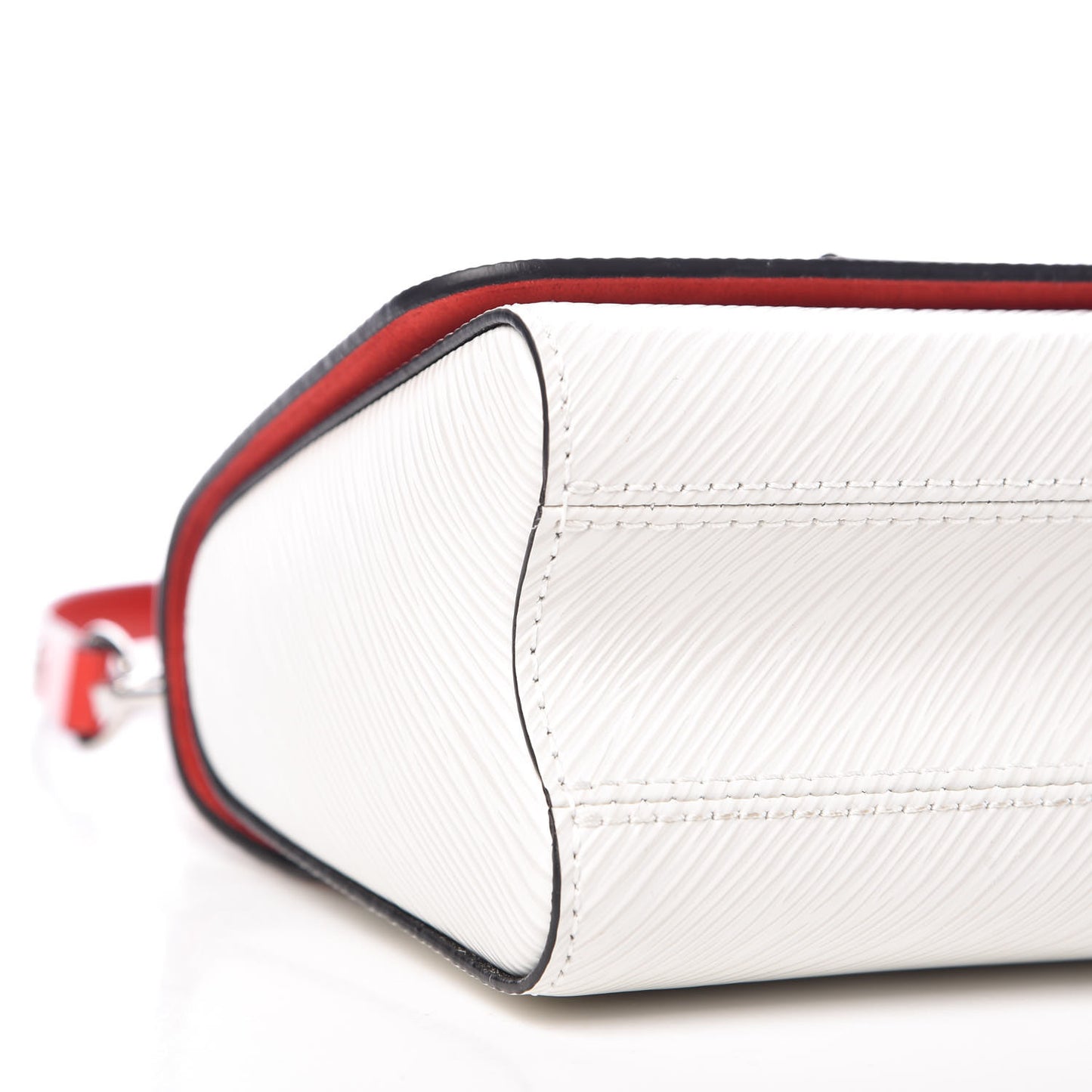 Epi Twist Braided Strap Shoulder Bag PM White