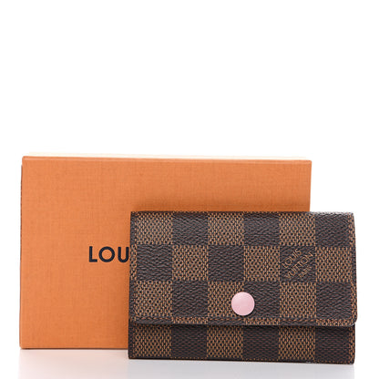 Louis Vuitton Damier Ebene Multicles 6 Key Holder Rose Ballerine 6 of 6