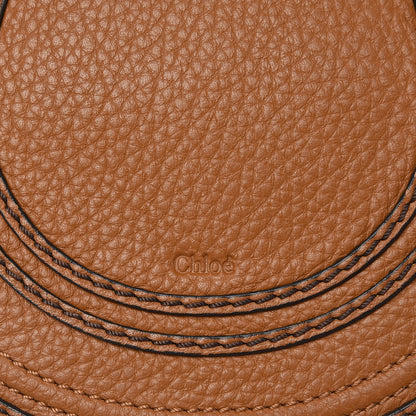Chloe Calfskin Mini Marcie Round Crossbody Bag Mustard Brown 7 of 7
