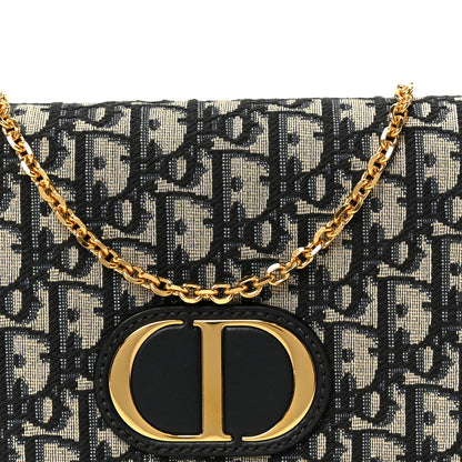 Christian Dior Oblique 30 Montaigne 2-In-1 Pouch Blue 8 of 11