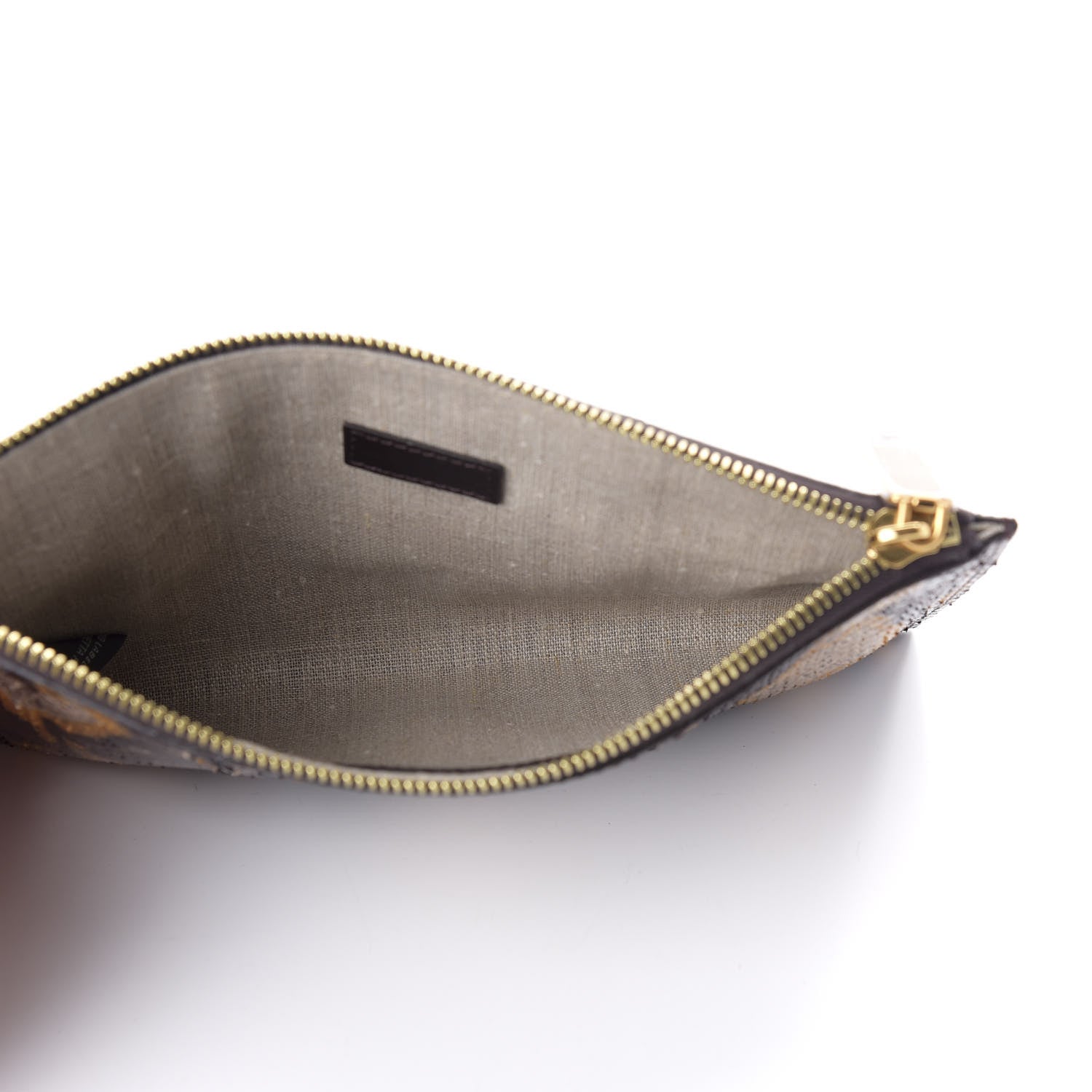 Fendi Elaphe Pouch Beige Grano 5 of 9