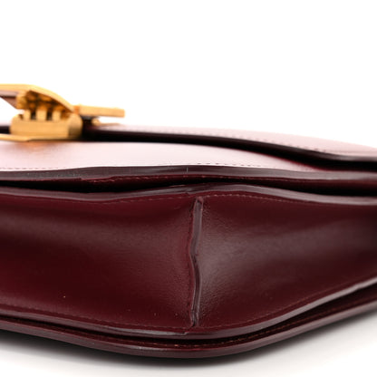 Celine Box Calfskin Medium Classic Box Flap Bag Burgundy 10 of 12