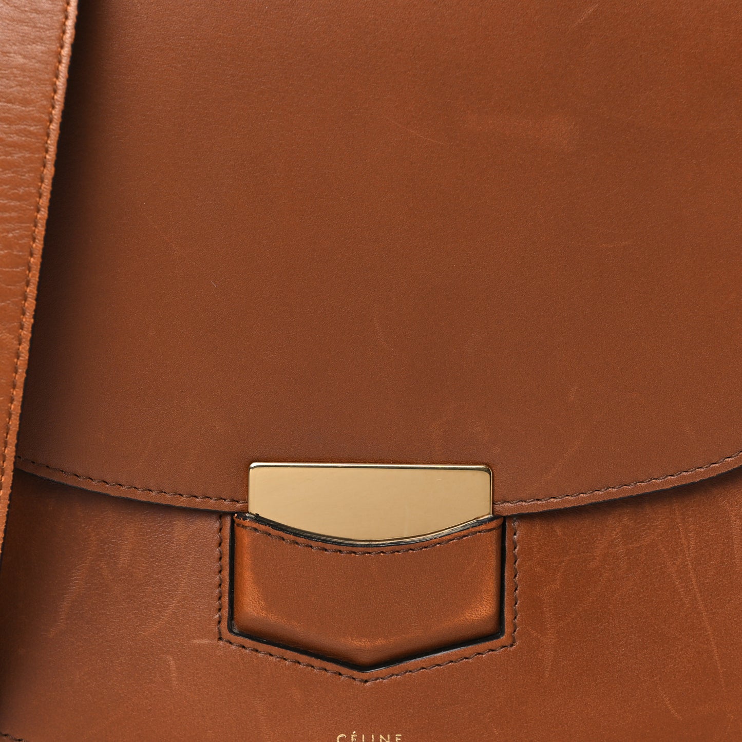 Supersoft Calfskin Medium Trotteur Caramel