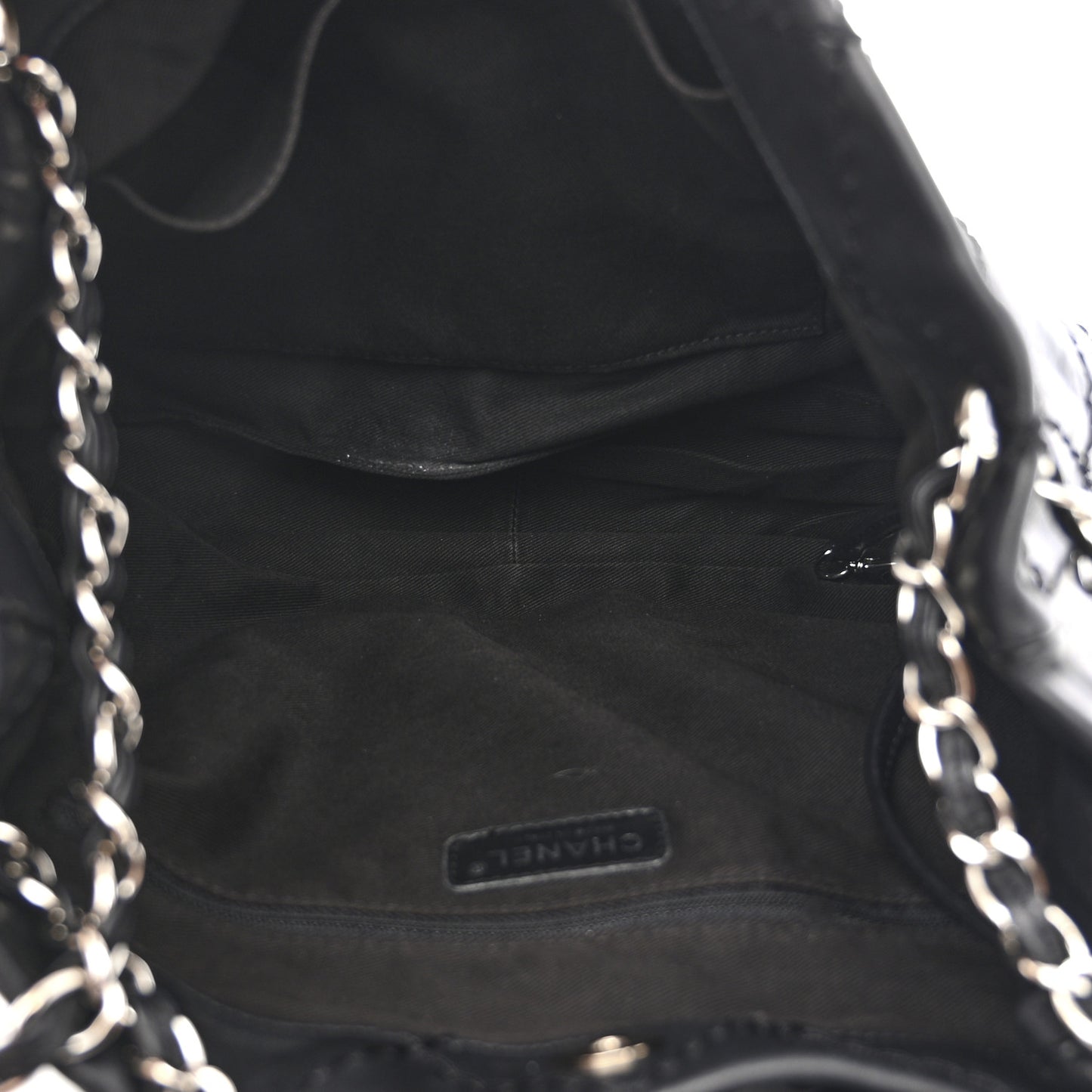 Lambskin Expandable Tote Black