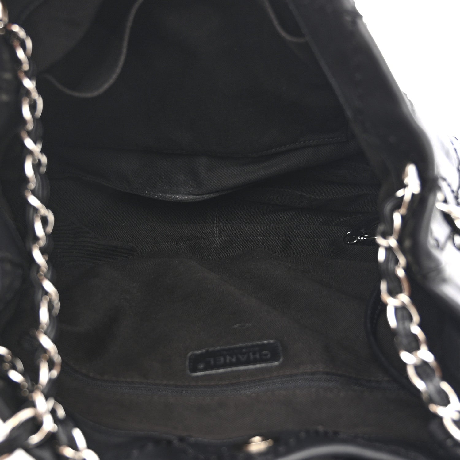 Chanel Lambskin Expandable Tote Black 5 of 13