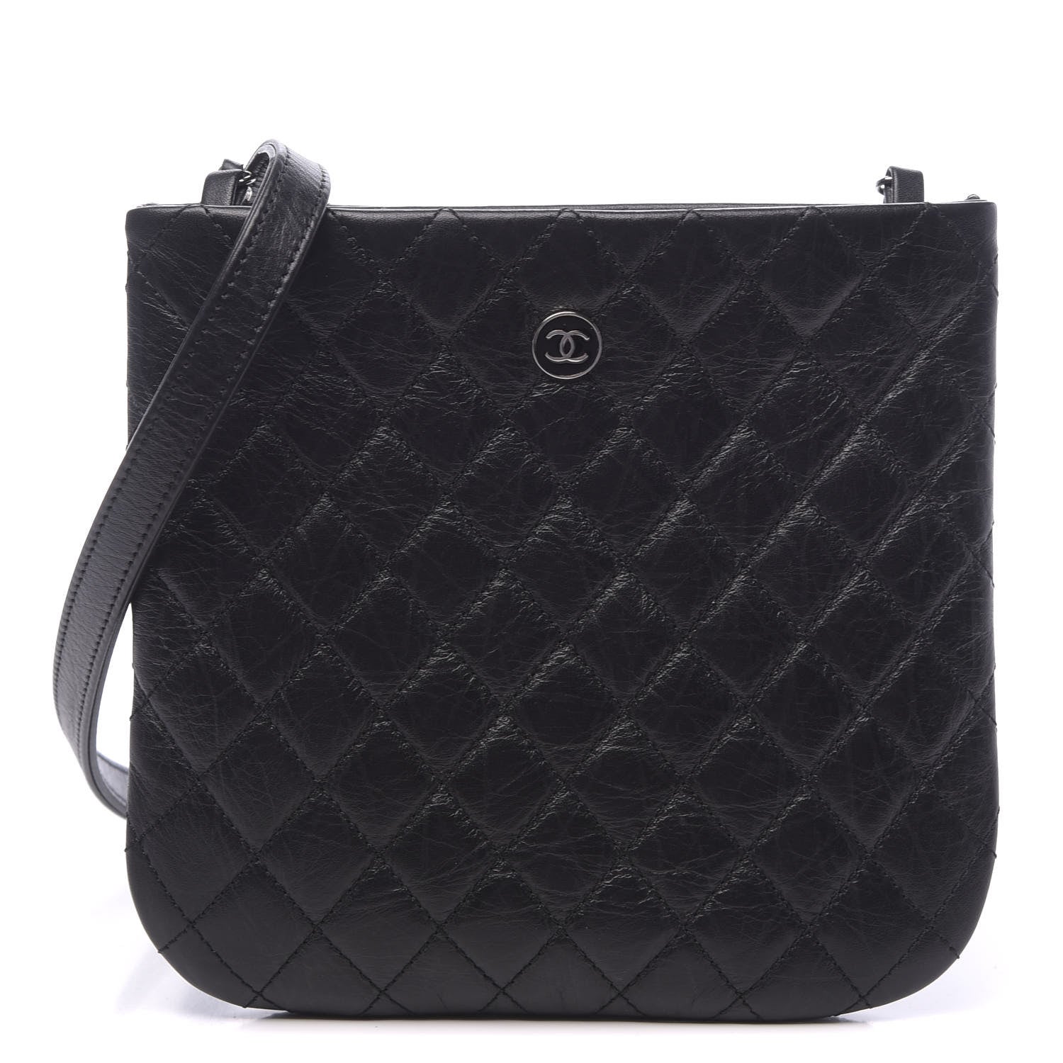 Chanel Calfskin Quilted Crossbody Bag Black 1 of 11
