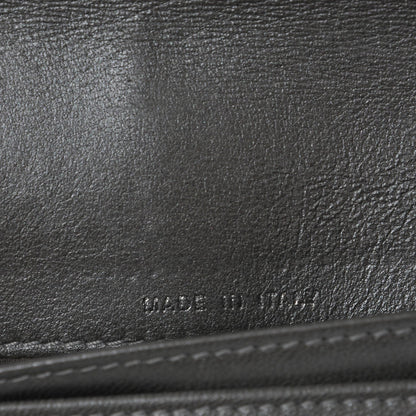 Chanel Lambskin Camellia Embossed Zip Around Organizer Wallet Black 9 of 10