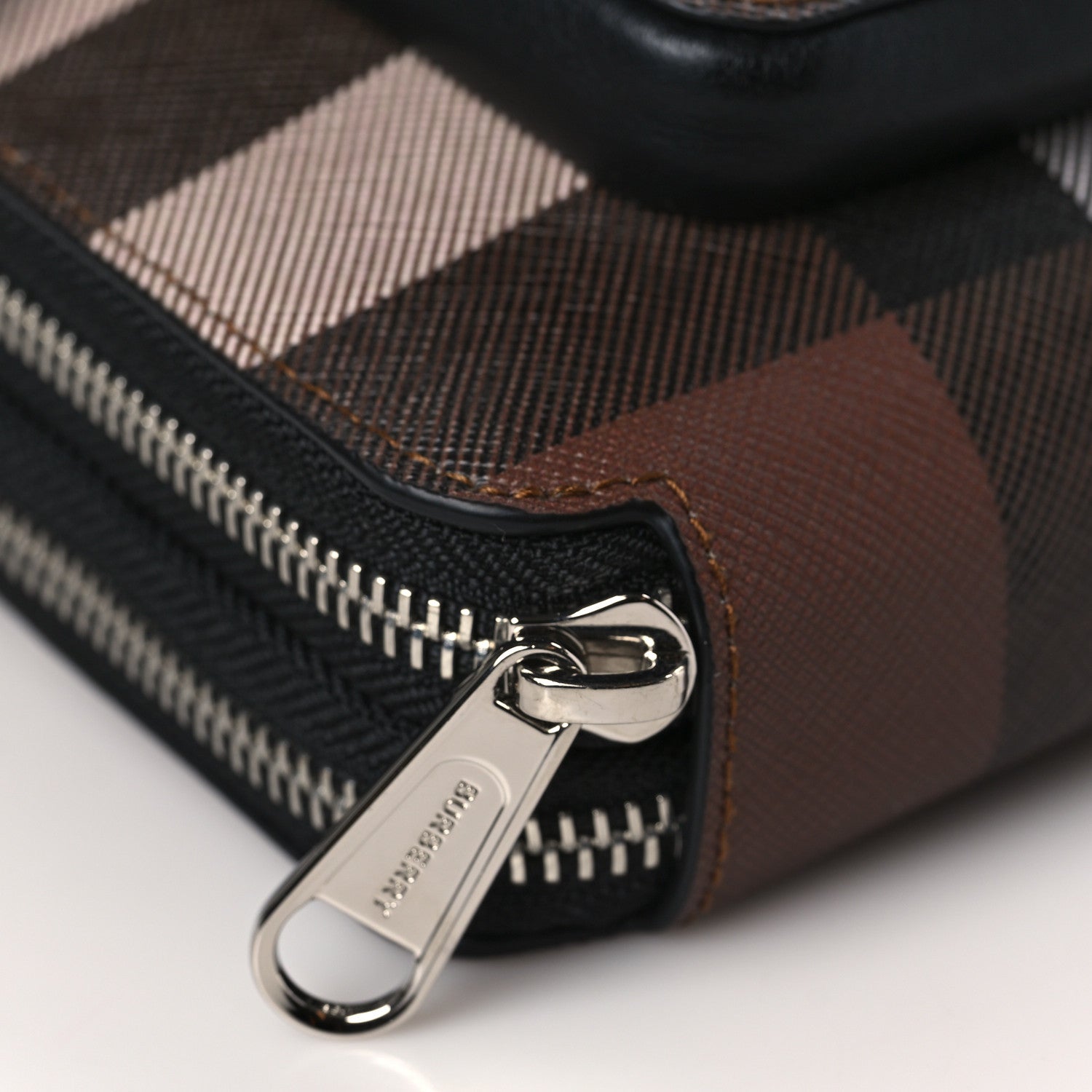Burberry E-Canvas Jake Giant Check Messenger Dark Birch 8 of 9
