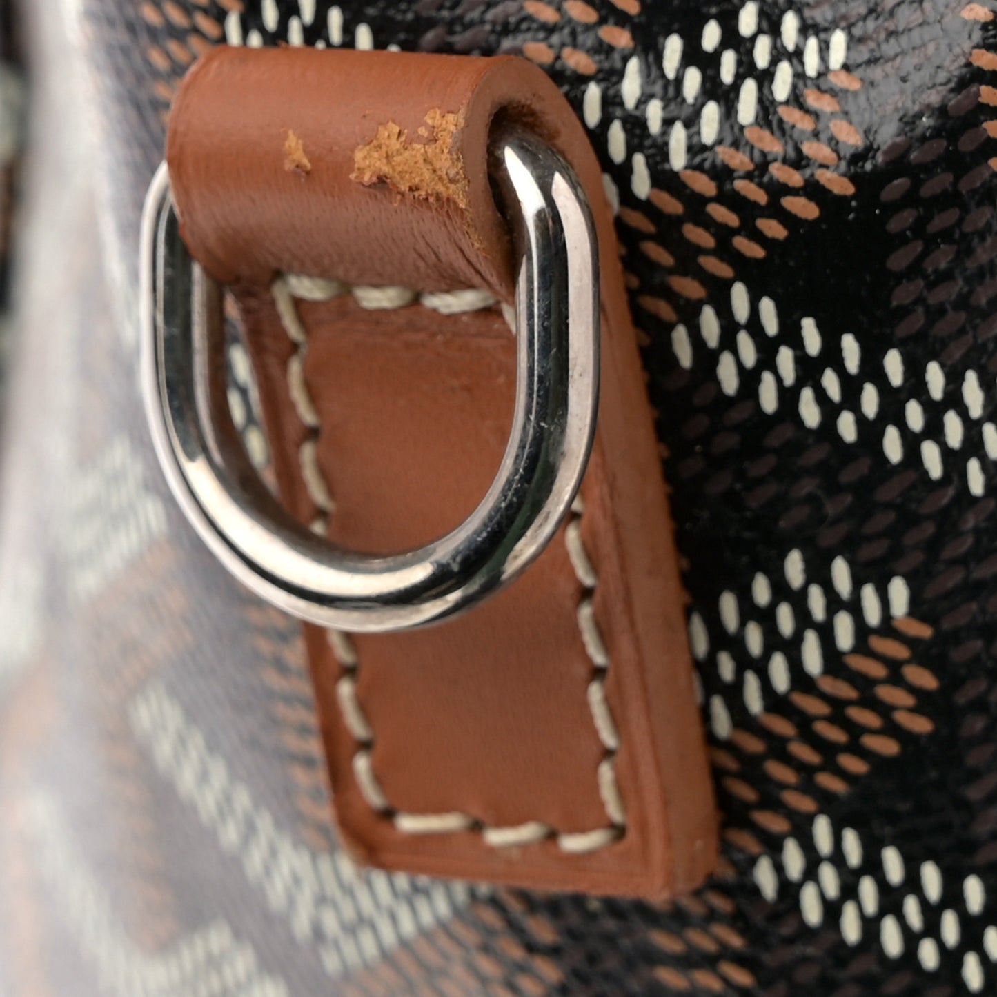 Goyardine Calfskin Alpin MM Backpack Gold Black