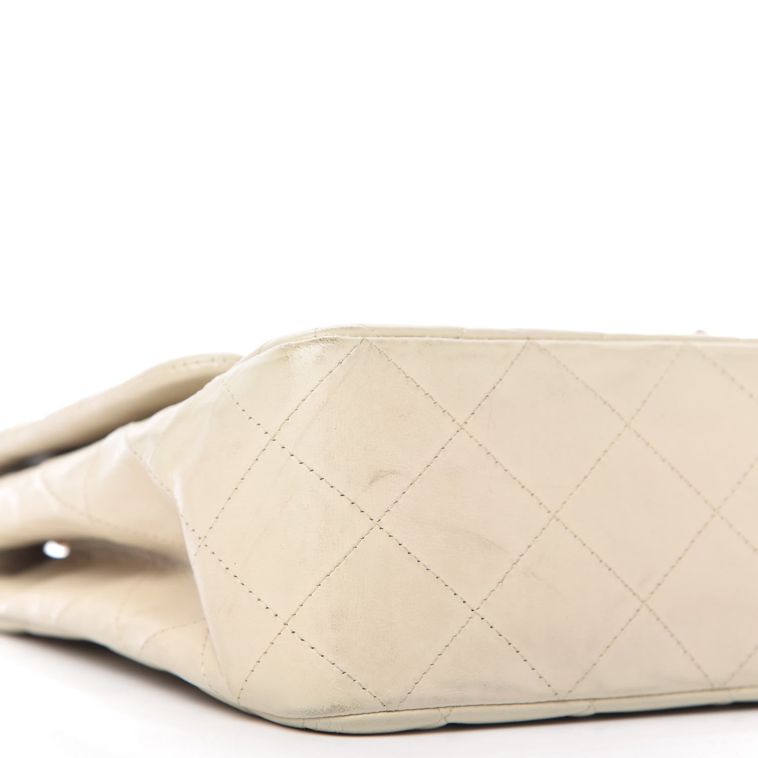 Chanel Lambskin Quilted Jumbo Single Flap Ivory 6 of 12