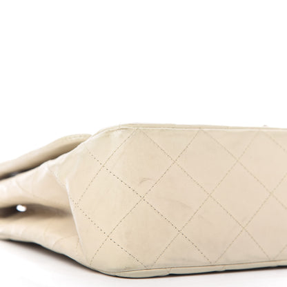 Chanel Lambskin Quilted Jumbo Single Flap Ivory 6 of 12