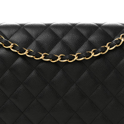 Chanel Caviar Quilted Maxi Double Flap Black 8 of 12