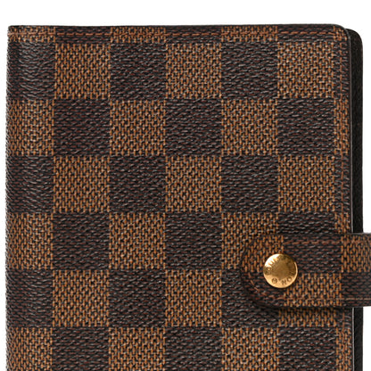 Louis Vuitton Damier Ebene Small Ring Agenda Cover 7 of 16