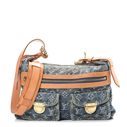 Louis Vuitton Monogram Denim Baggy PM Blue 1 of 14