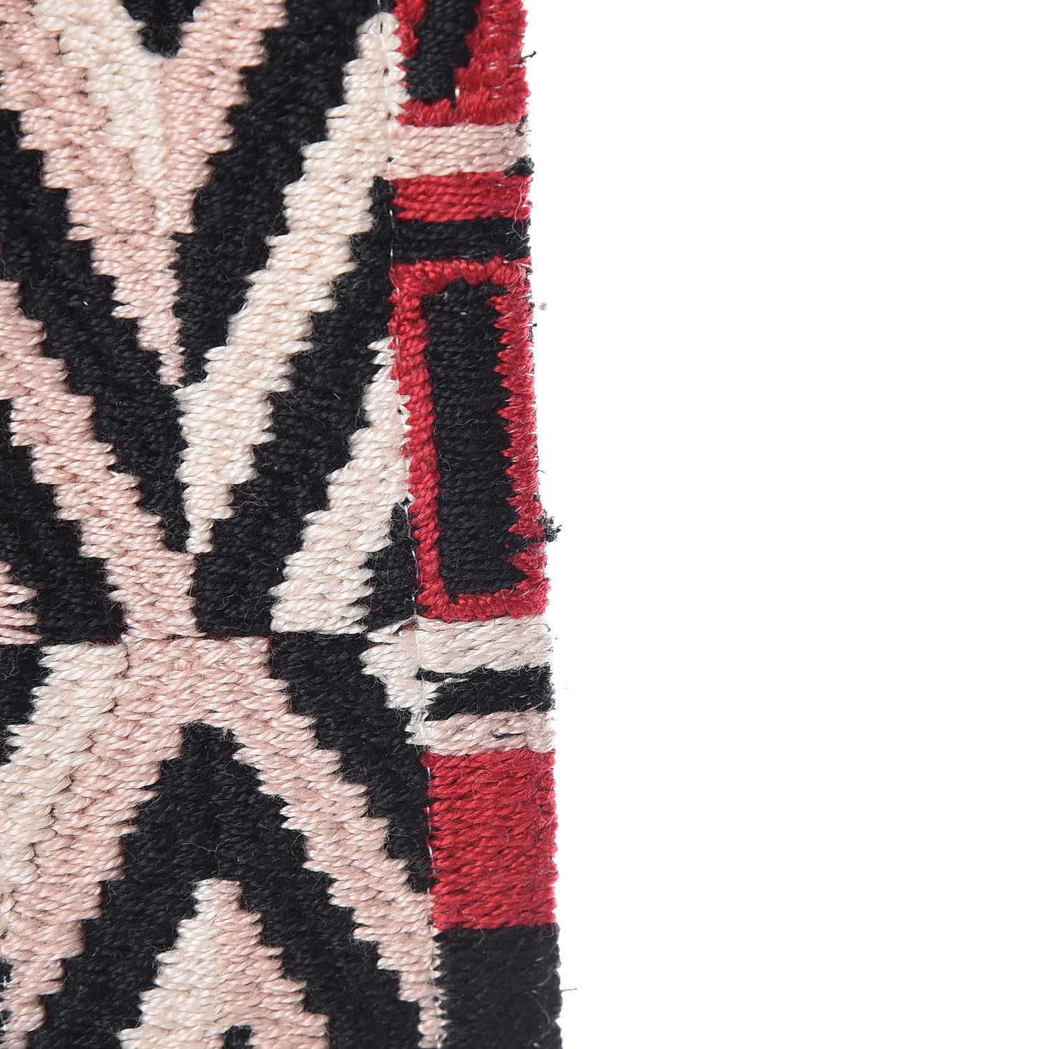 Valentino Garavani Canvas Geometric Embroidered Rockstud Guitar Strap Multicolor 4 of 5