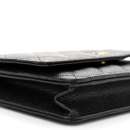 Chanel Caviar Quilted Wallet on Chain WOC Black 11 of 13