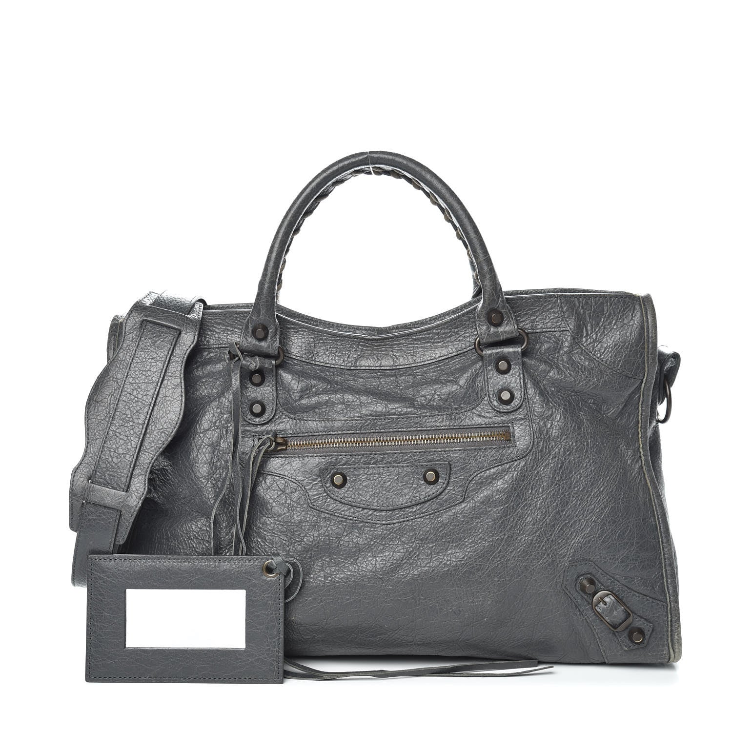 Balenciaga Agneau Classic Hardware City Gris Tarmac 1 of 13