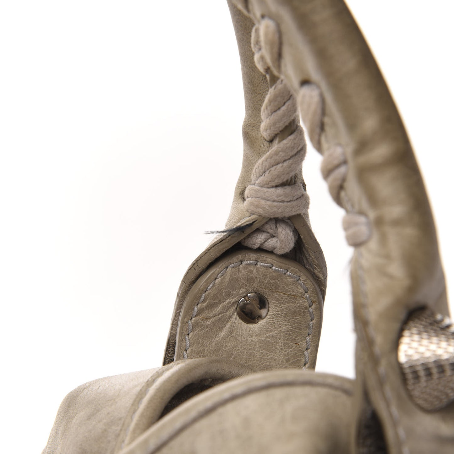Agneau Giant 21 Silver Hardware Hardware Pompon Natural
