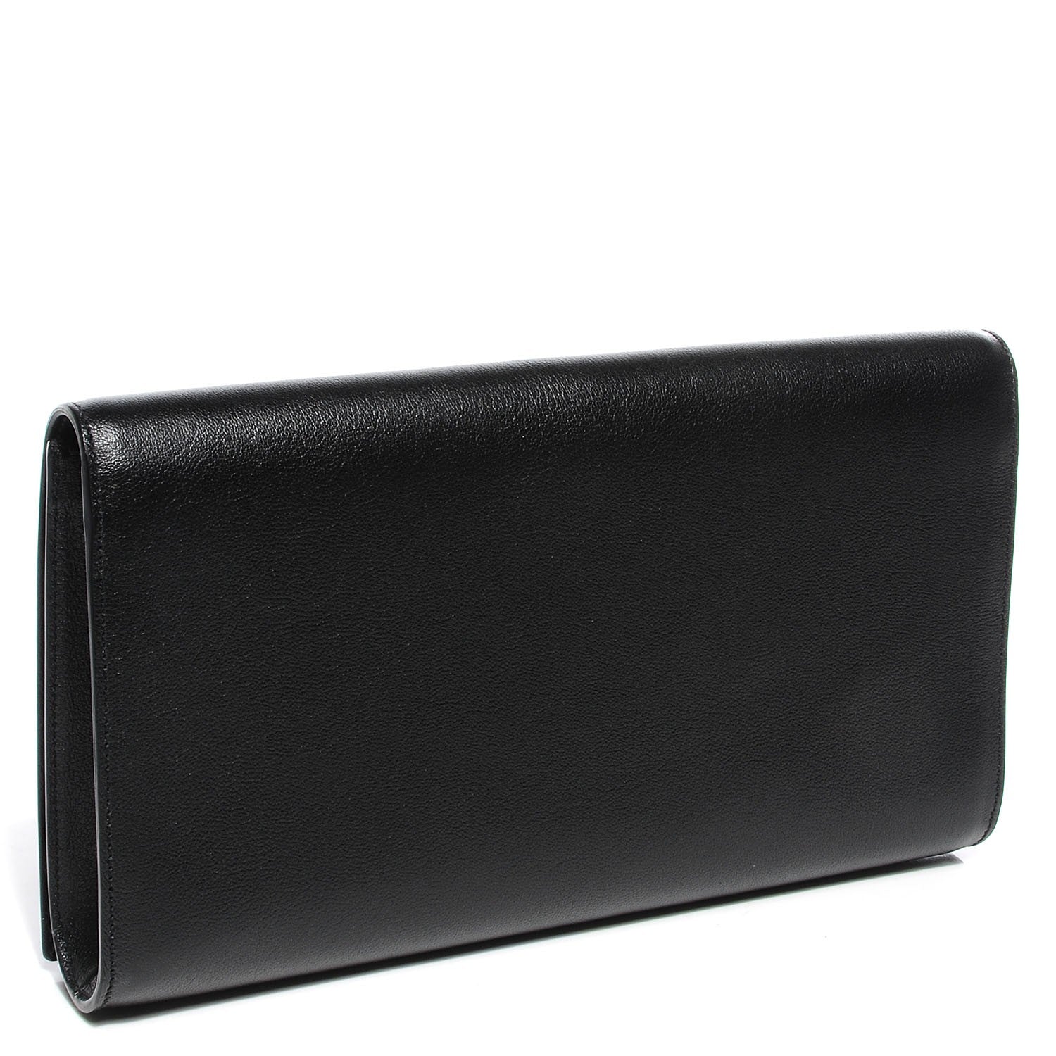Saint Laurent Calfskin Monogram Large Belle De Jour Clutch Black 3 of 7