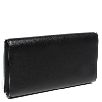 Saint Laurent Calfskin Monogram Large Belle De Jour Clutch Black 3 of 7