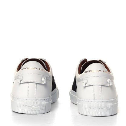 Givenchy Calfskin Band Logo Womens Urban Street Sneakers 38 White Black 5 of 6