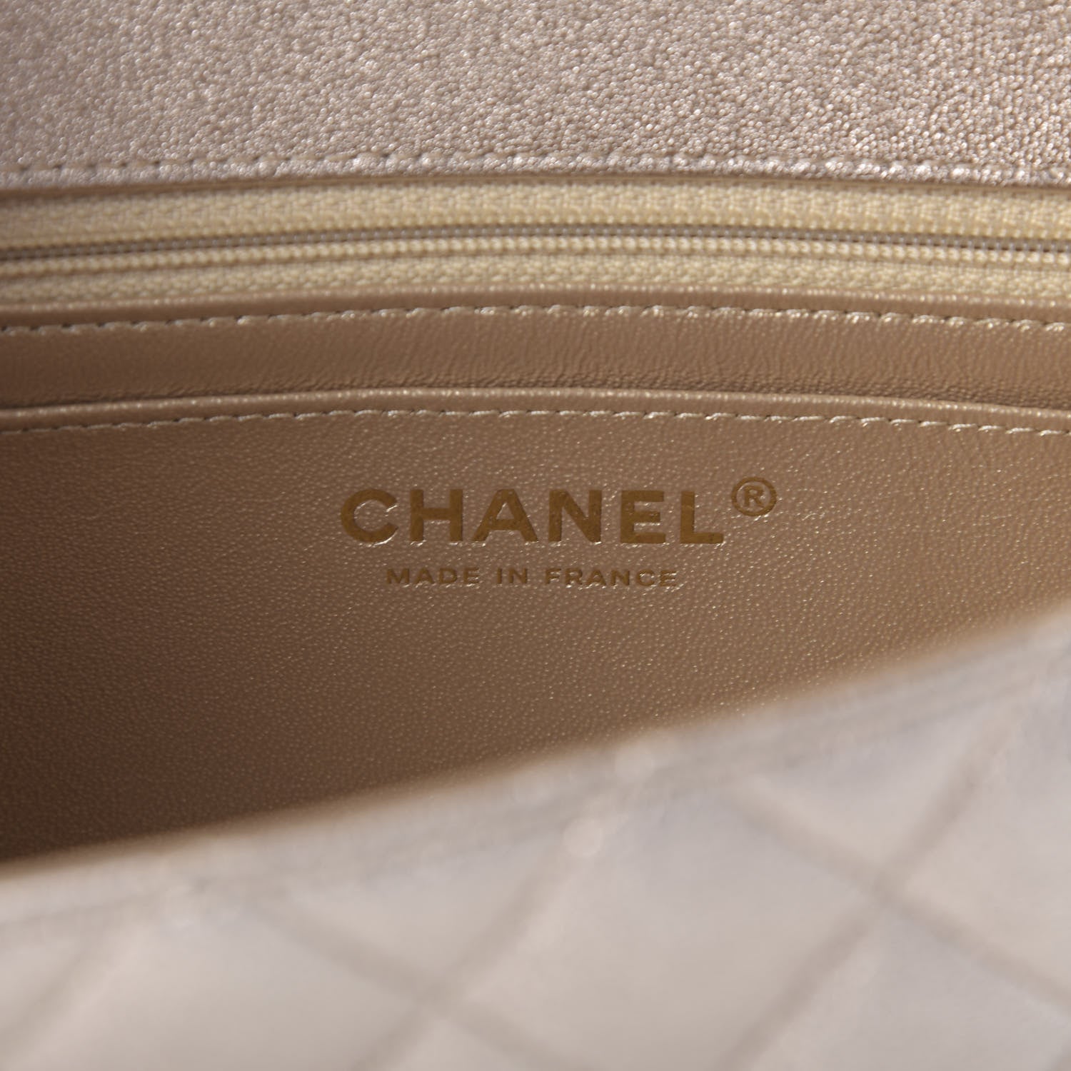 Chanel Metallic Lambskin Quilted Mini Rectangular Flap Gold 8 of 10