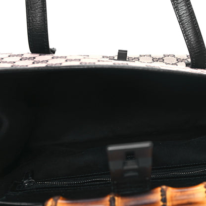 Gucci Monogram Bamboo Bullet Bag Black 5 of 11