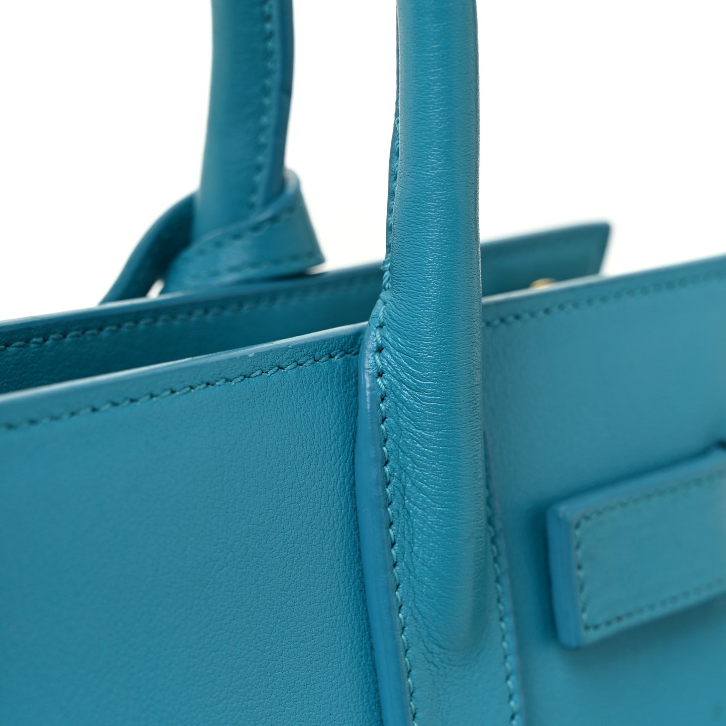 Calfskin Nano Sac De Jour Turquoise