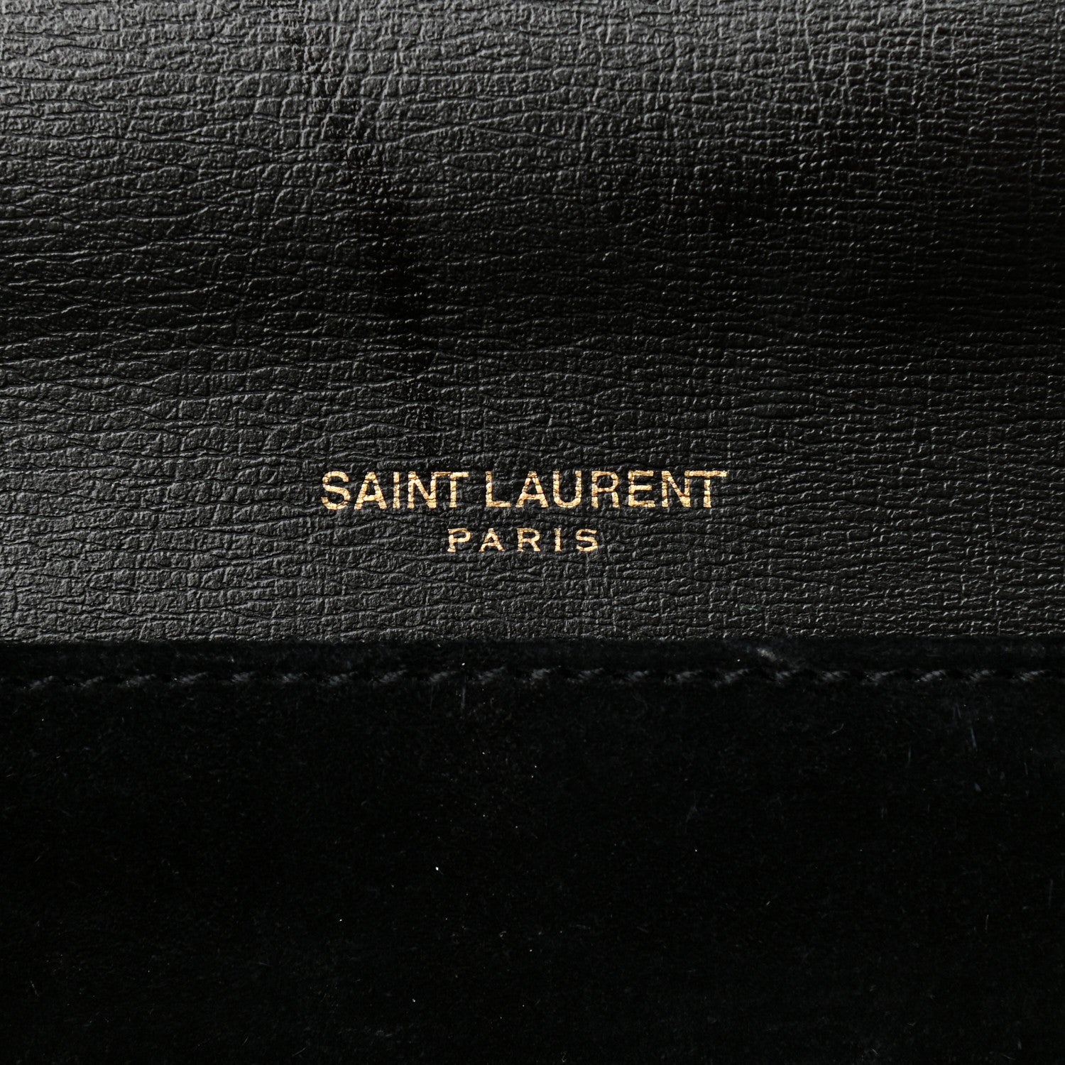 Saint Laurent Smooth Calfskin Suede Medium Bellechasse Black Dark Green 6 of 12