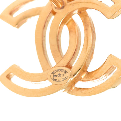 Chanel Metal Obazine CC Earrings Gold 4 of 5