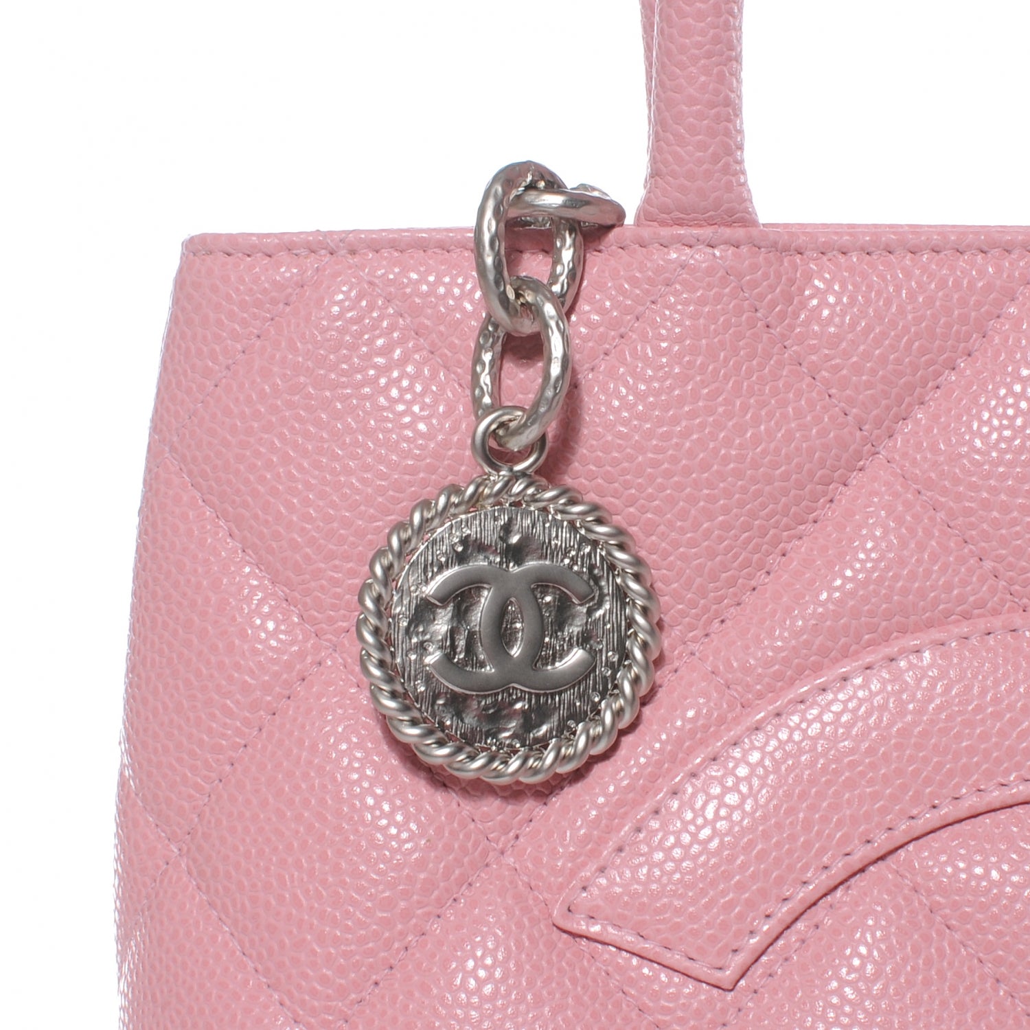 Chanel Caviar Medallion Tote Pink 3 of 8