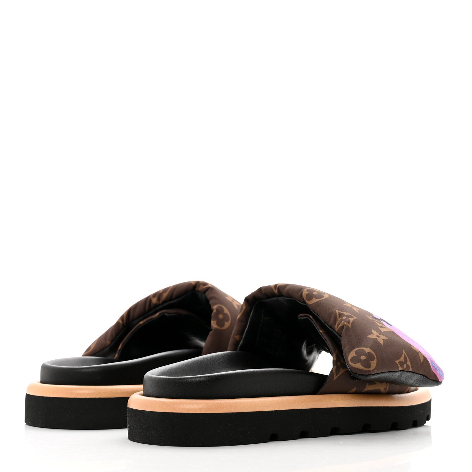 Louis Vuitton LV X YK Nylon Monogram Pumpkins Pool Pillow Comfort Mule 37 Multicolor 4 of 9
