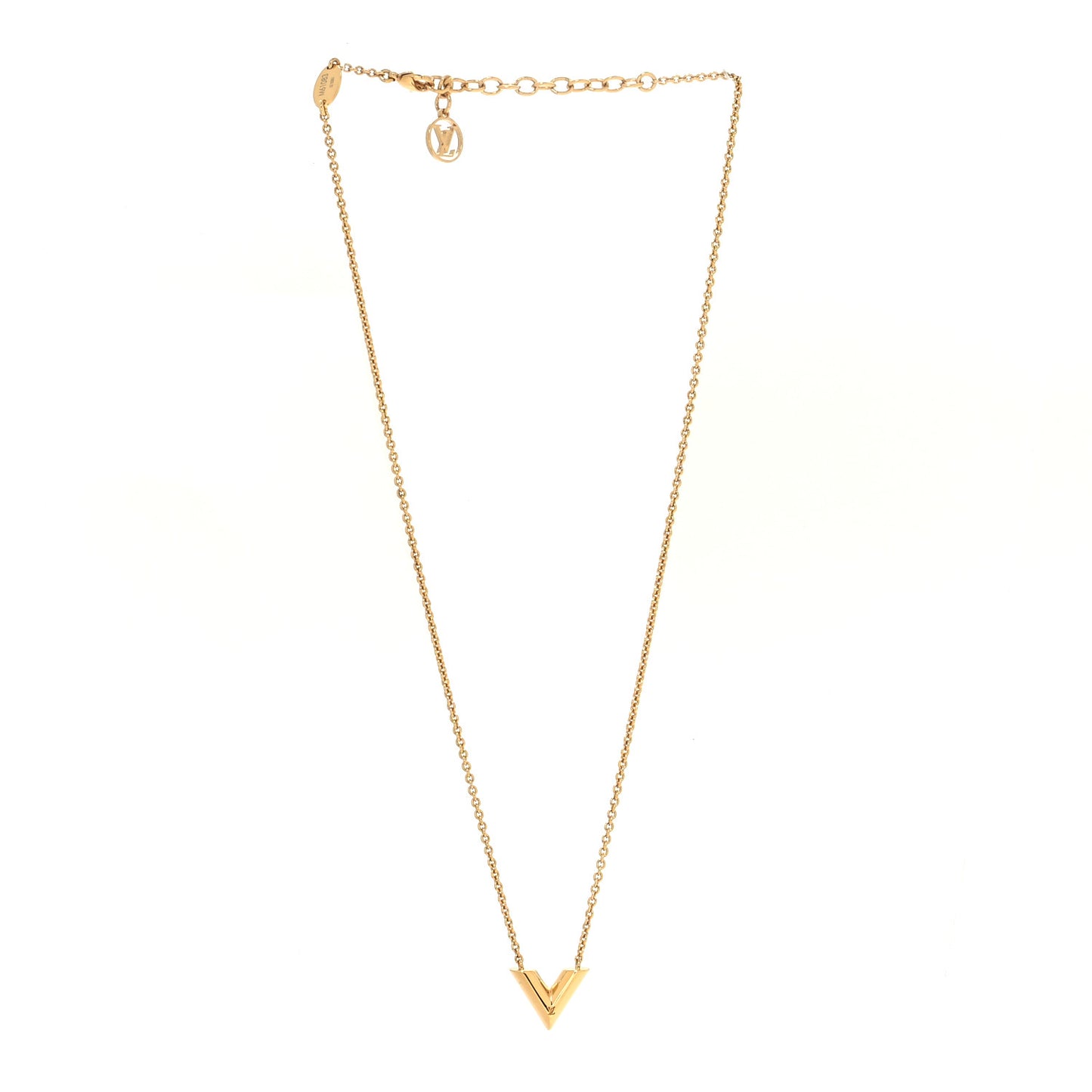 Brass Essential V Necklace Gold