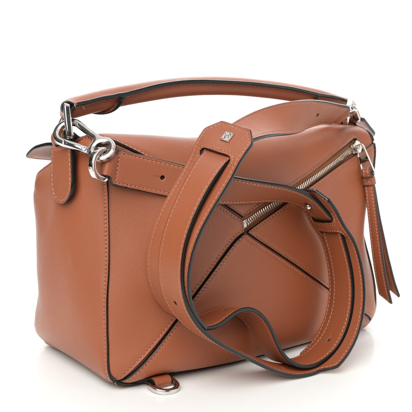 Calfskin Medium Puzzle Bag Tan