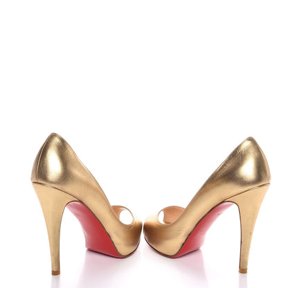 Christian Louboutin Metallic Nappa Very Prive 120 Pumps 35.5 Light Gold 6 of 13
